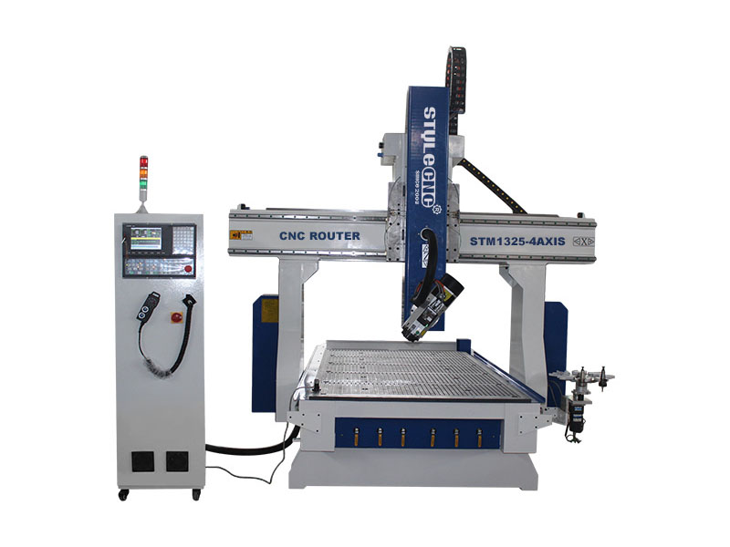 4 Axis CNC Router Machine with Automatic Tool Changer Spindle