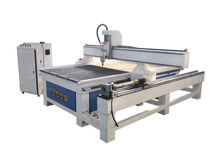 4th Axis CNC Router Lathe Machine with Rotary Axis